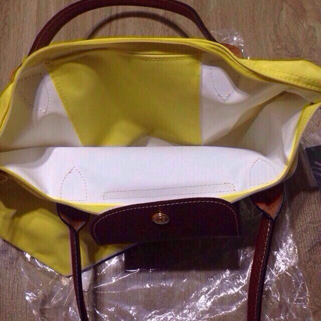 Longchamp Women's Le Pliage Xtra Leather Hobo Bag Lemon