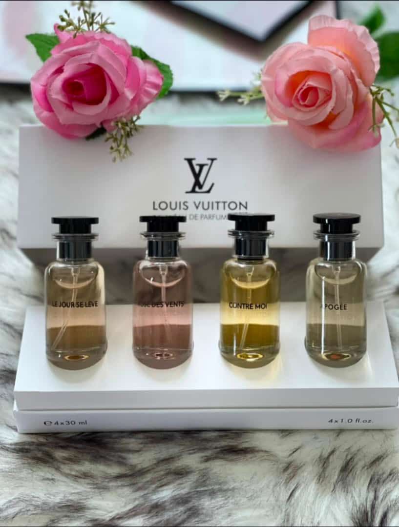 LV spray Perfume 4 X 30 ml with box $80 for Sale in Haltom City, TX