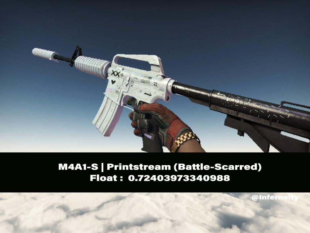 M4A1S Printstream BS CSGO SKINS KNIVES, Video Gaming, Gaming