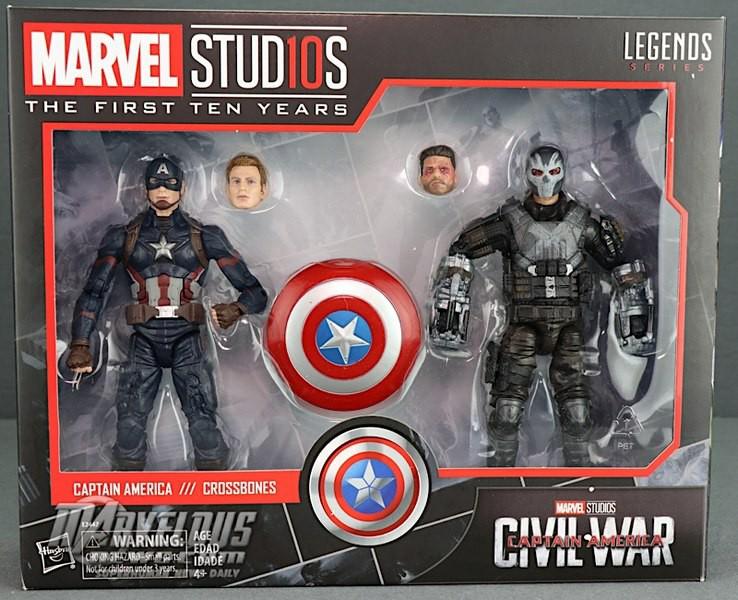 Marvel legends civil war captain America v Crossbones Hobbies