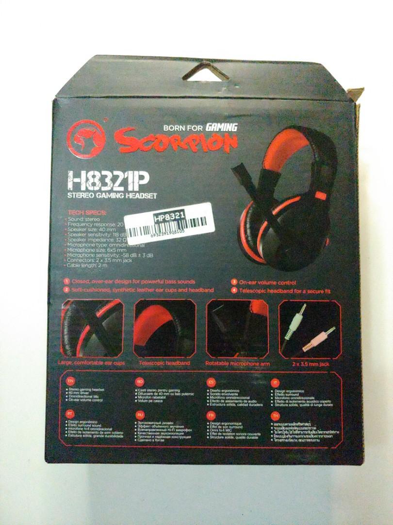 MARVO SCORPION PRO STEREO GAMING HEADSET H8321