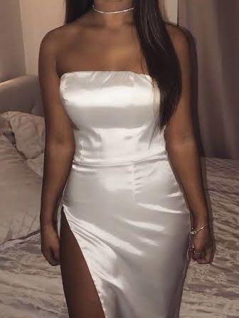 Meshki Alayna Satin Midi Dress Ivory Women s Fashion Clothes on Carousell