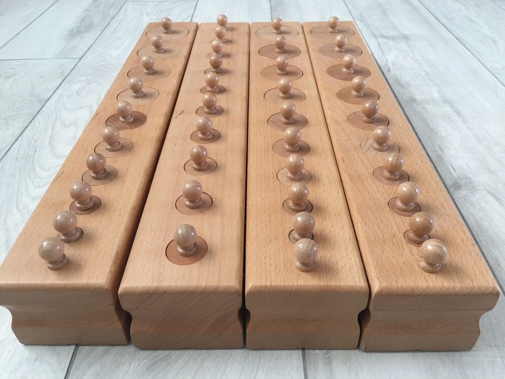 Montessori Knob Cylinders (set of 4), Hobbies & Toys, Toys & Games on ...