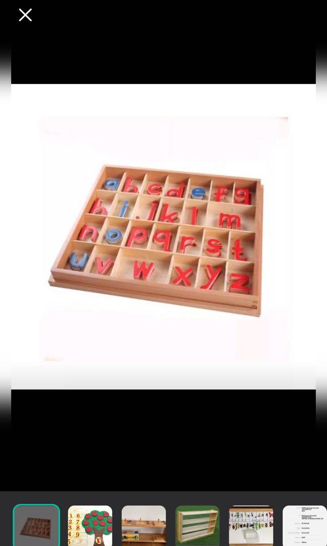 Montessori Movable Alphabets, Hobbies & Toys, Toys & Games on Carousell