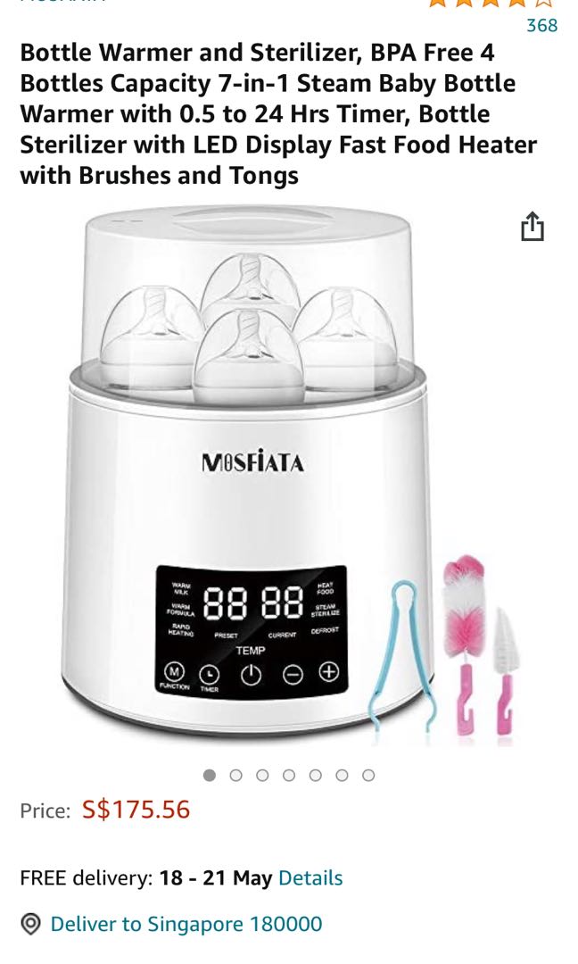 Mosfiata Warmer and Sterilizer, Babies & Kids, Nursing & Feeding