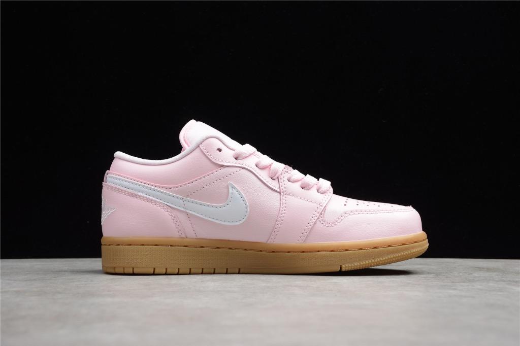NIKE Air Jordan 1 Low Pink Gum AJ1 DC0774 601 women pink shoes Euro 35.5 40