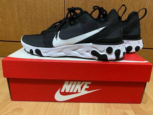 Nike React Element 55 Black White