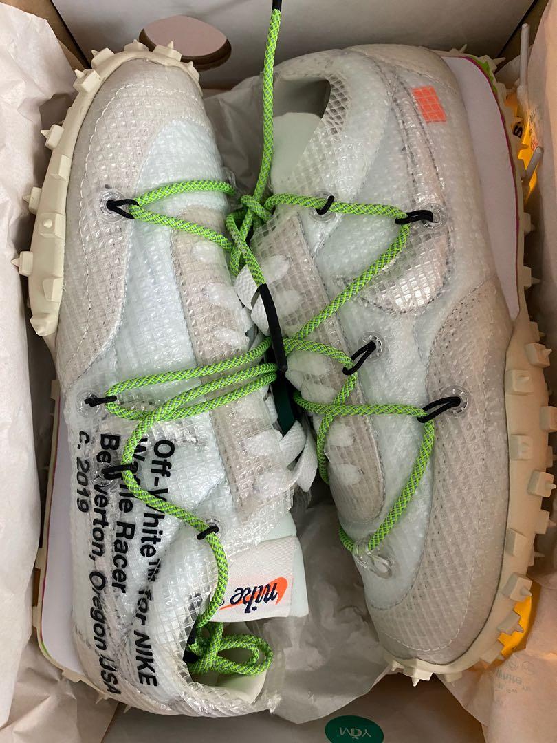 off white nike waffle racer white