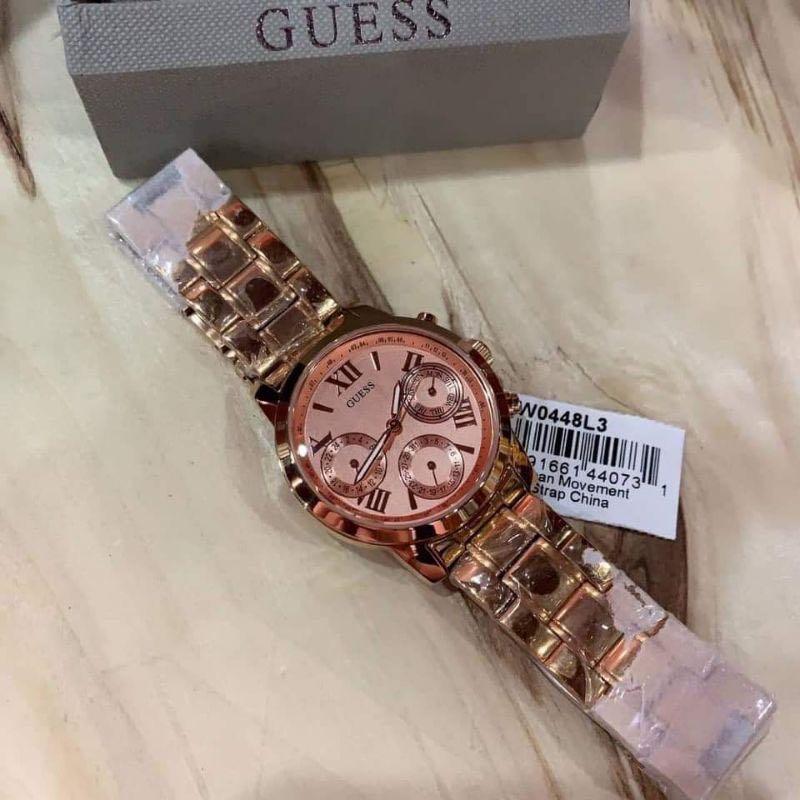 Original 100 Guess Watch Women W0448L3 Fesyen Wanita Jam Tangan