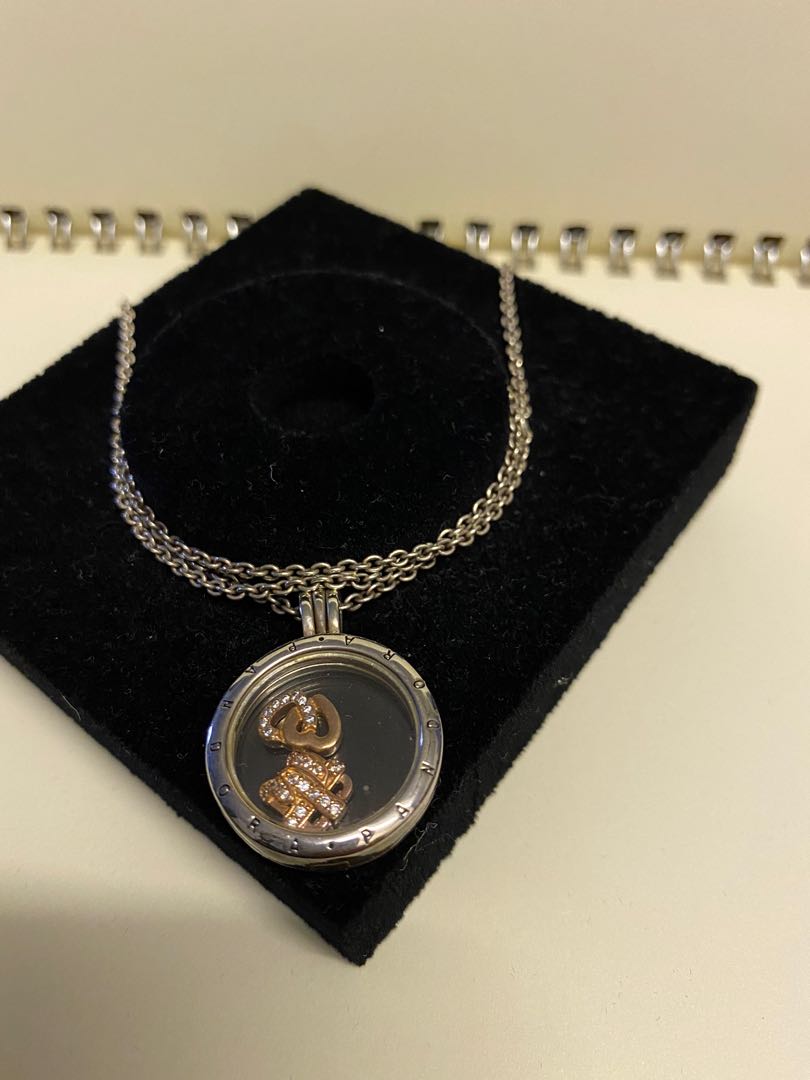 Pandora floating locket deals rose gold