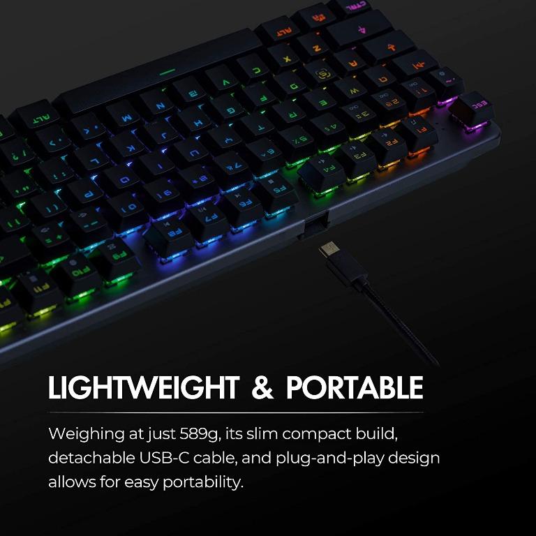 Tecware - Phantom L Low Profile RGB背光電競機械鍵盤(青/紅/茶軸), 電腦＆科技, 電腦周邊及配件, 電腦 ...