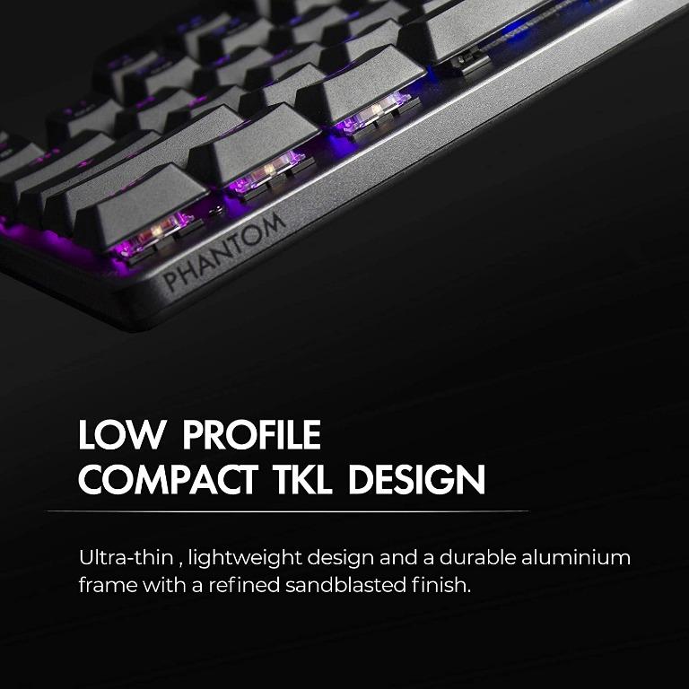 Tecware - Phantom L Low Profile RGB背光電競機械鍵盤(青/紅/茶軸), 電腦＆科技, 電腦周邊及配件, 電腦 ...