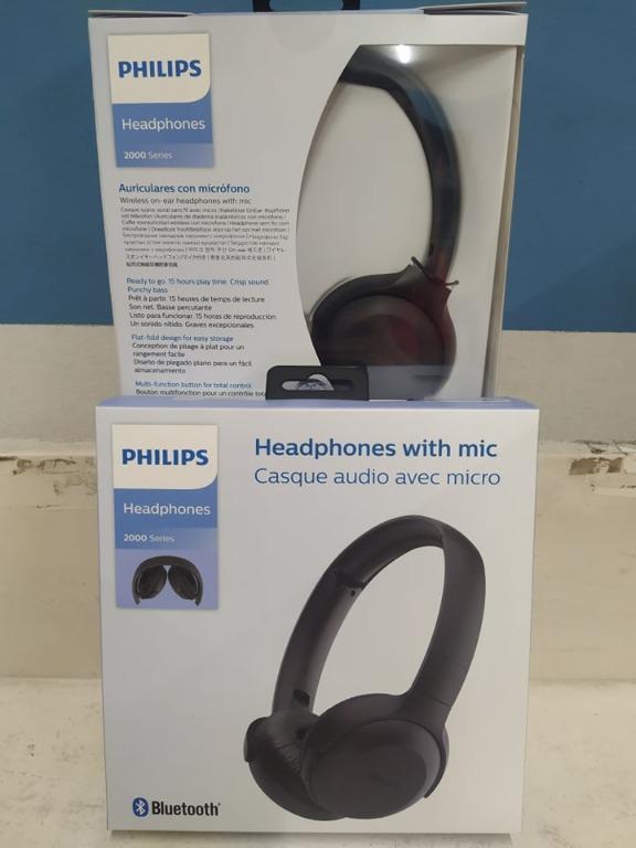 Auricular Philips Tauh202 Bluetooth Con Micro - negro