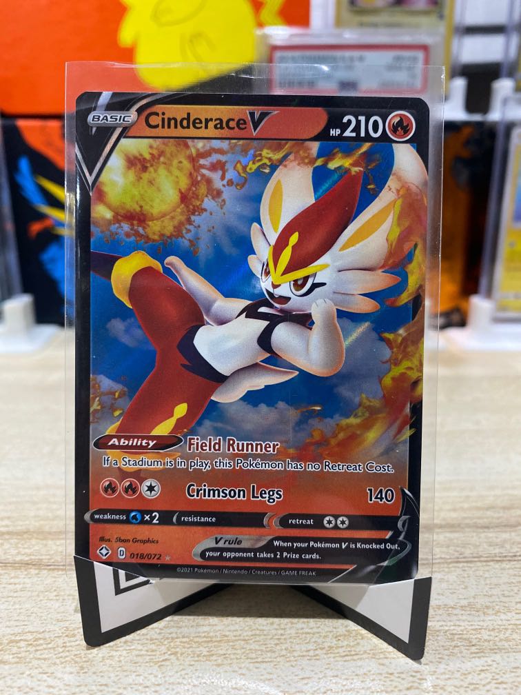 Cinderace V Pokemon Card 072-070-S1A-B SR Japanese 