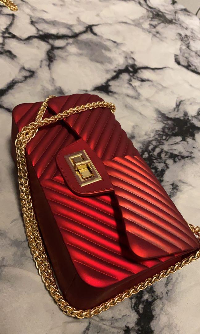 Red online jelly purse