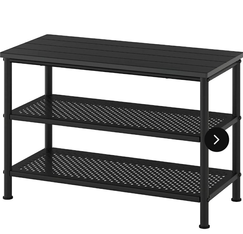 Shoe Rack Bench IKEA PINNIG, Furniture & Home Living, Furniture
