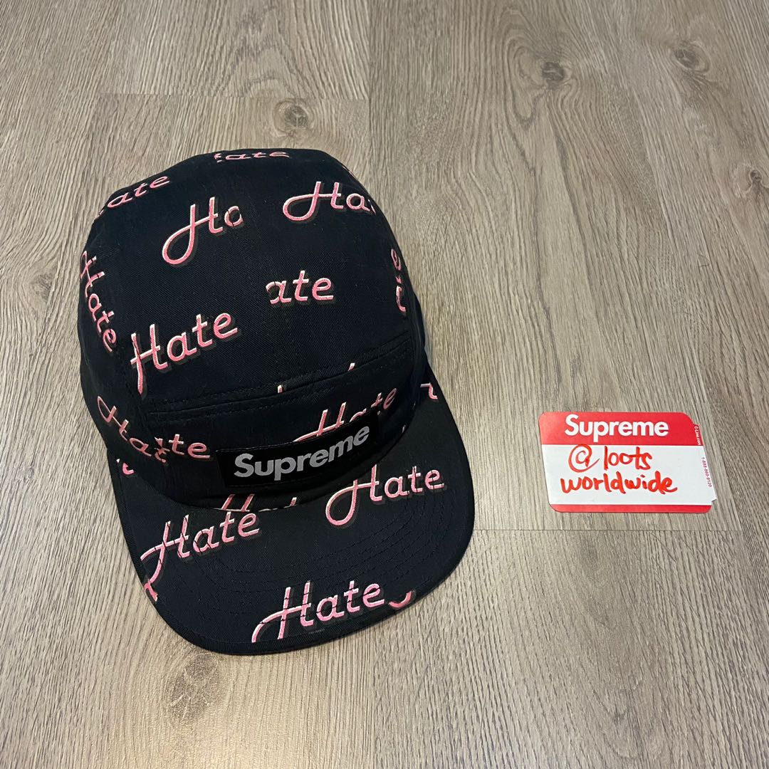 supreme hate camp cap