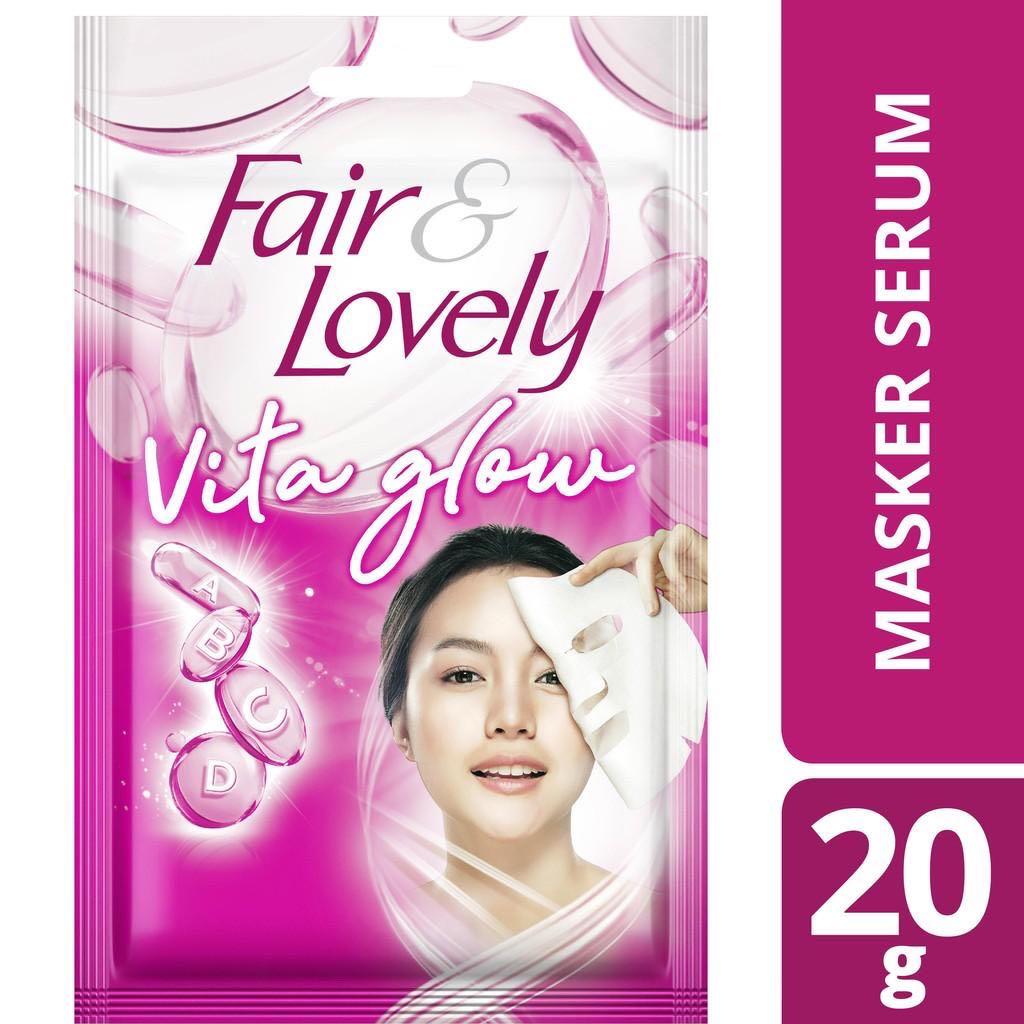 (STOK 2PCS) Fair & Lovely Multivitamin Serum Sheet Mask / Masker Wajah