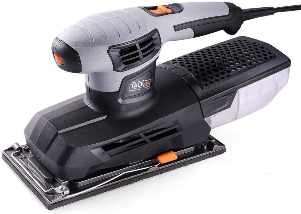 TACKLIFE Sheet Sander, Larger Aluminum Sanding Base (9x4.5Inch), 6