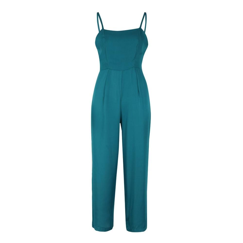 Teal blue jumpsuit Clearance