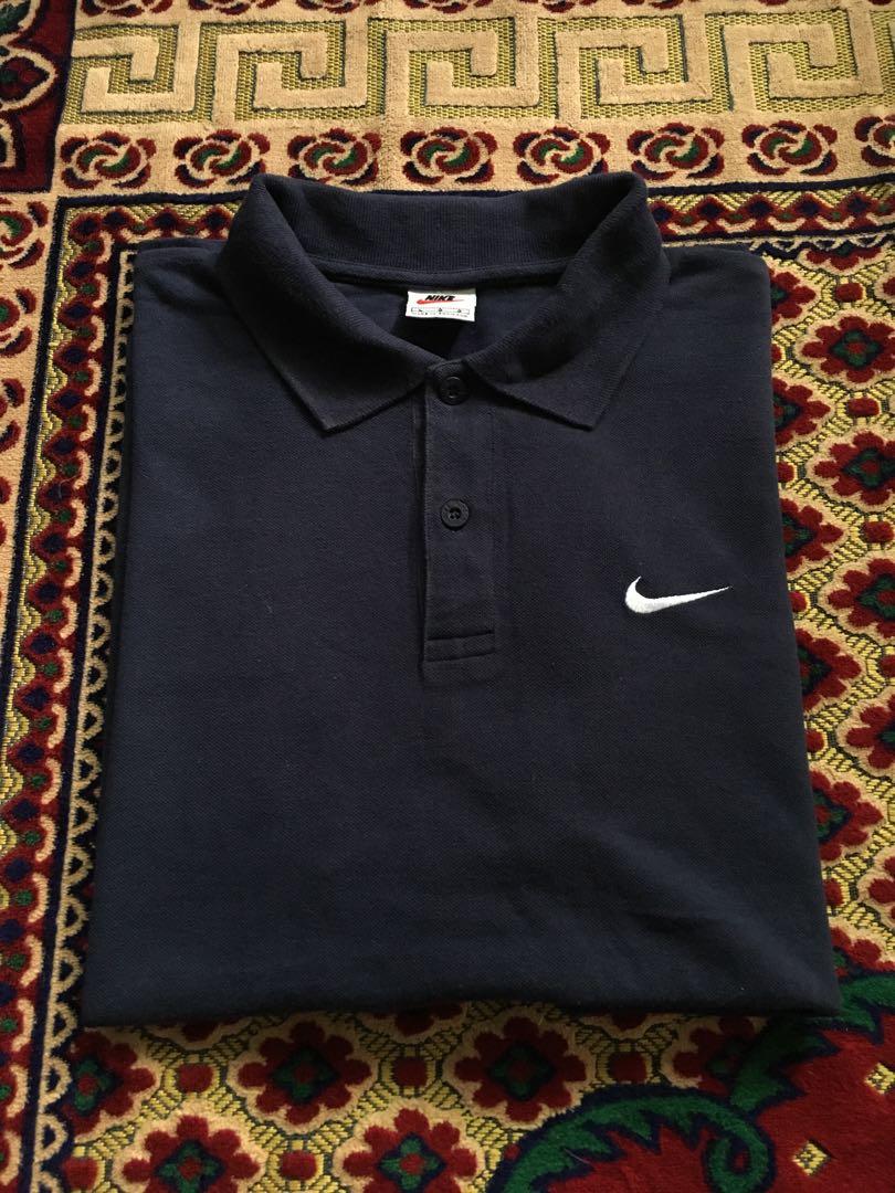 Vintage nike mini swoosh collar shirt