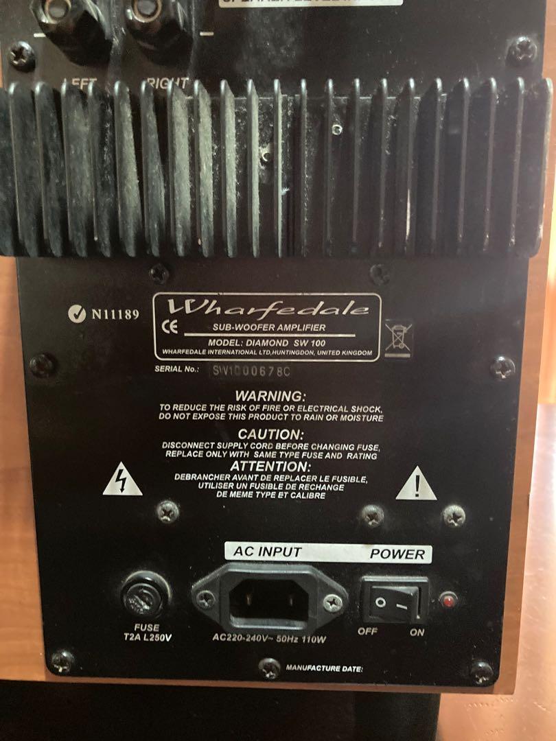 Wharfedale Diamond Sw100 Audio Soundbars Speakers Amplifiers