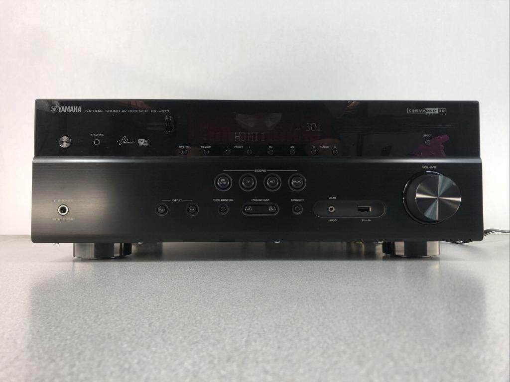 Yamaha RXV577 WiFi AV Receiver 7.2 Channel Network, Dolby TrueHD, DTS