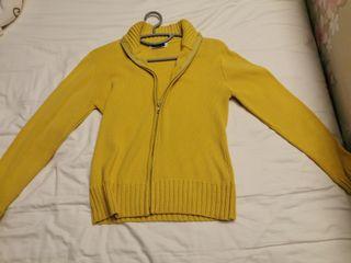 Yellow knitwear cardigan