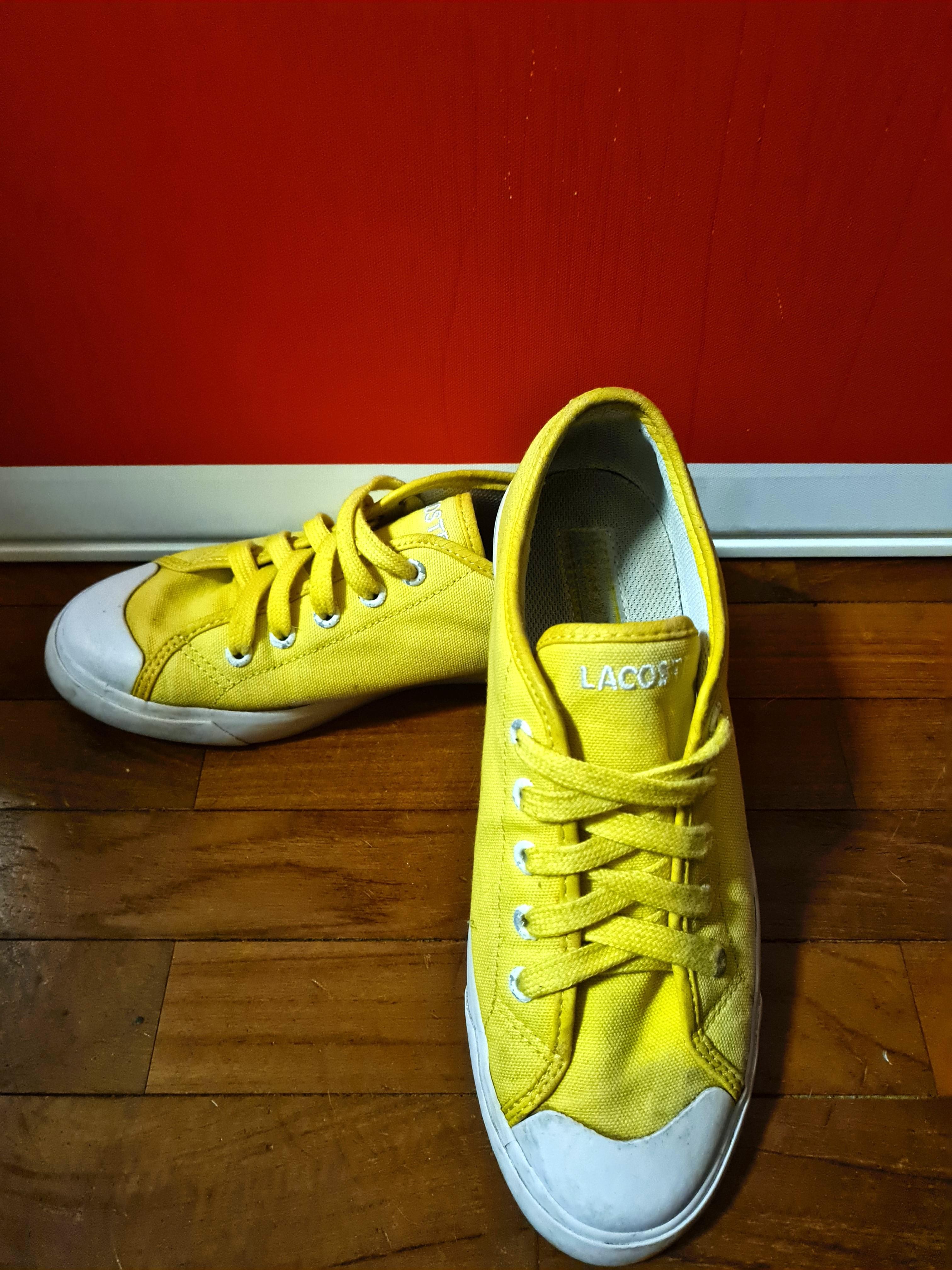 Yellow Submarine Lacoste Sneakers, Women's Fashion, Footwear, Sneakers ...