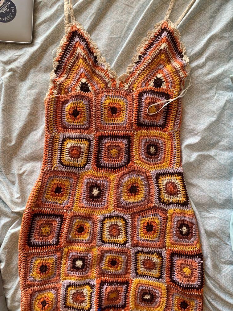 Zara Crochet Dress, Women's Fashion ...