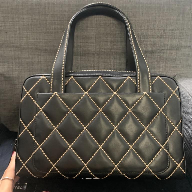 100% authentic CHANEL Wild Stitch Tote Bowler Bag