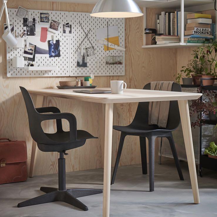 2 x IKEA ODGER Swivel Chair Furniture Home Living Furniture Chairs on Carousell