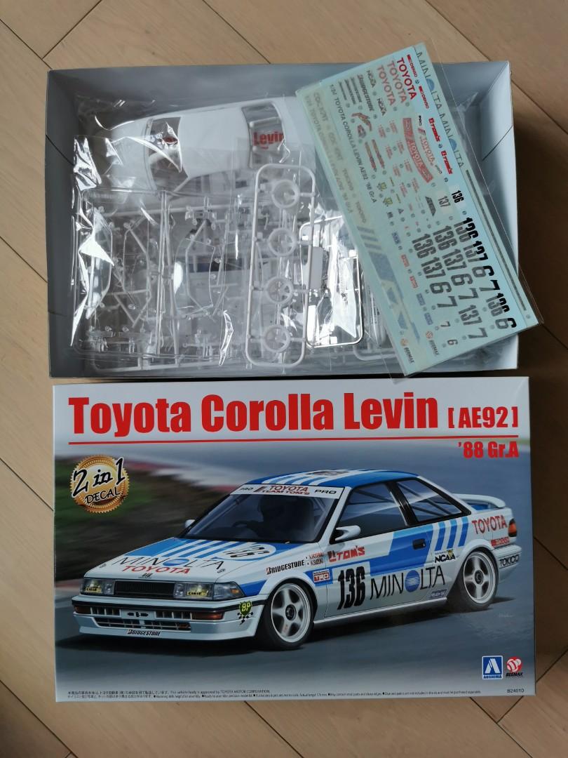 全新未砌aoshima Beemax Toyota Corolla Levin Ae921 Gr A 靚水貼 玩具 遊戲類 玩具 Carousell