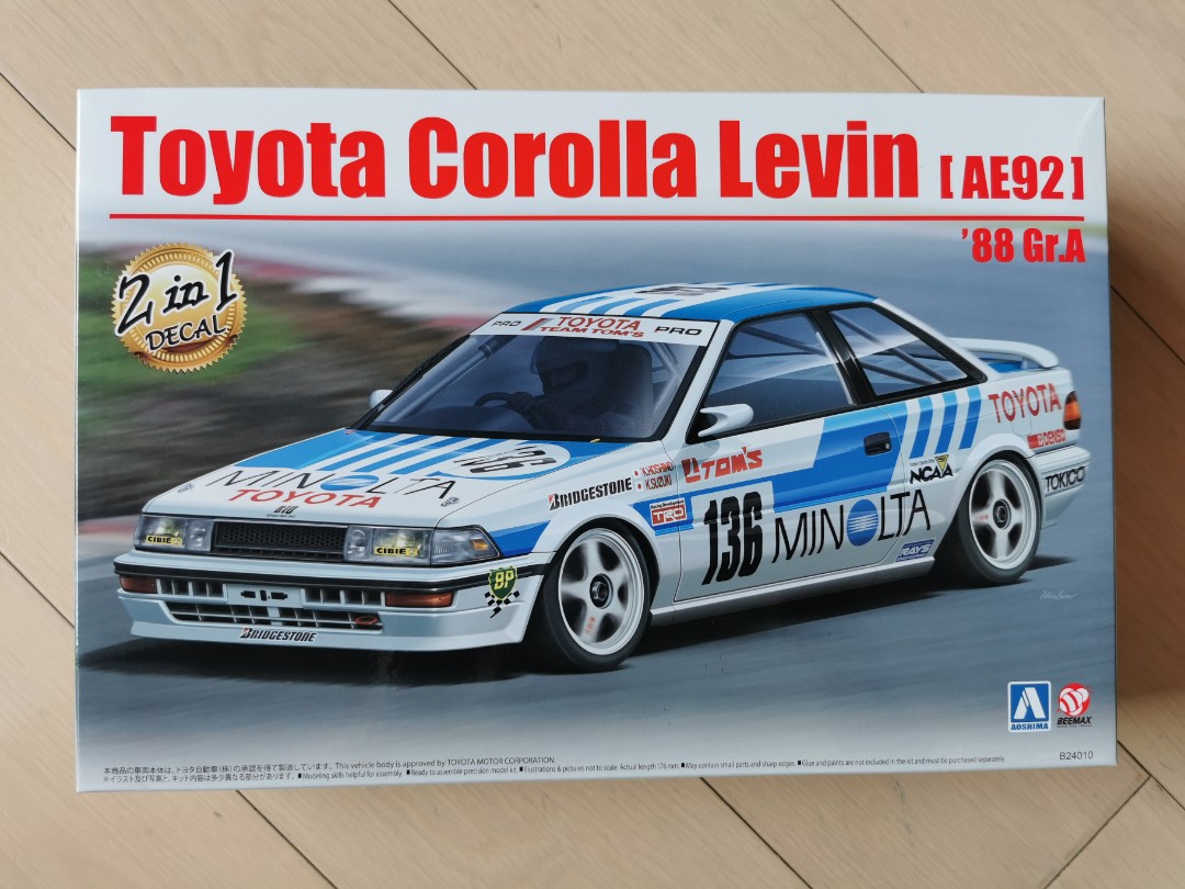 全新未砌aoshima Beemax Toyota Corolla Levin Ae921 Gr A 靚水貼 玩具 遊戲類 玩具 Carousell 全新未砌aoshima Beemax Toyota Corolla Levin Ae921 Gr A 靚水貼 玩具 遊戲類 玩具 Carousell