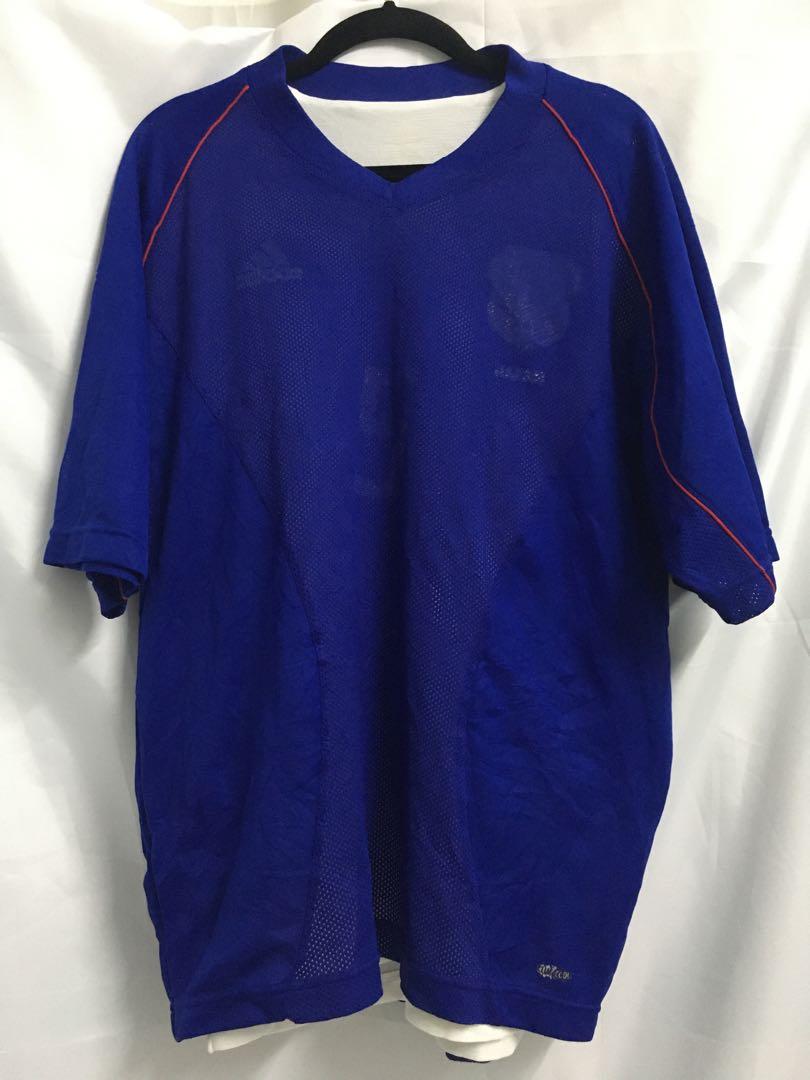 Adidas JFA Football Jersey (Category: Tshirts & Polo Shirts ) located in Quezon City. Submitted by .noname (Listing ID 1091086985, Image 1). Description: With wash tag L- 27.5in W- 20.5in Issue- faded print Product color may slightly vary due to photographic lighting sources or your monitor settings. Shopee checkout (+3% transaction fee) Lalamove, grab, angkas GCash, BDO, BPI.