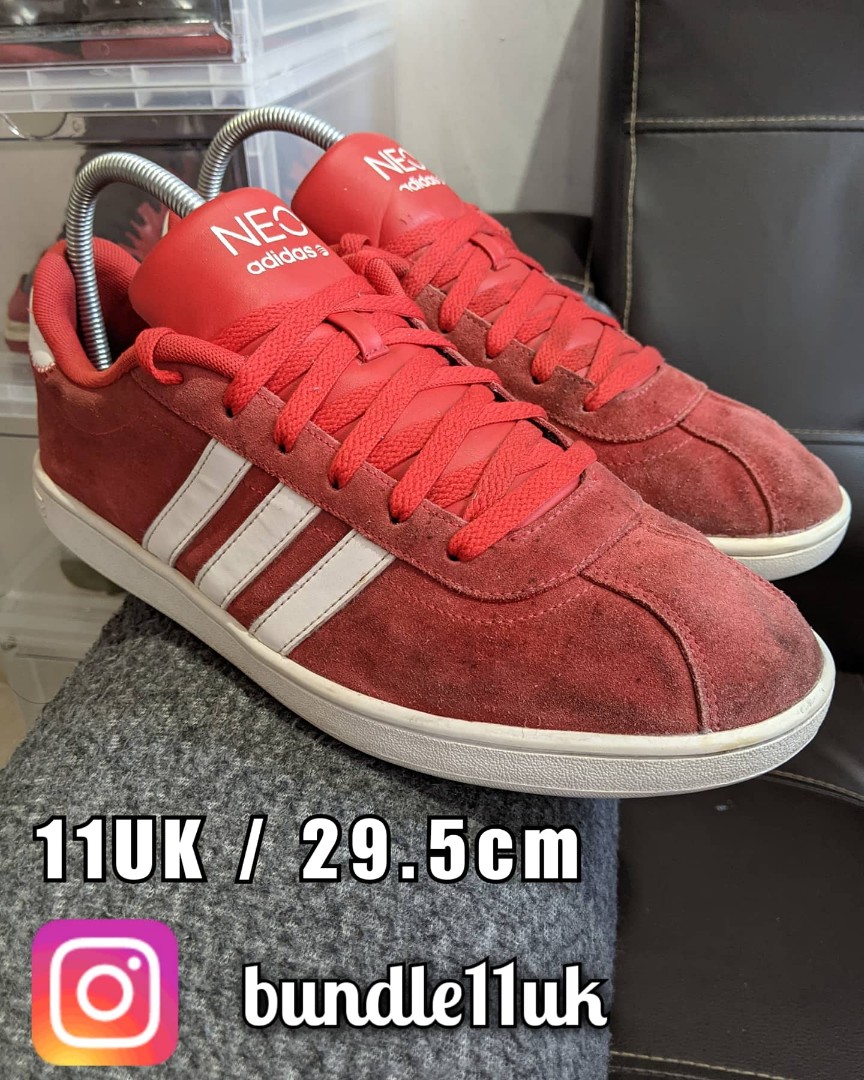 Adidas Label Red 11UK, Men's Footwear, Sneakers Carousell