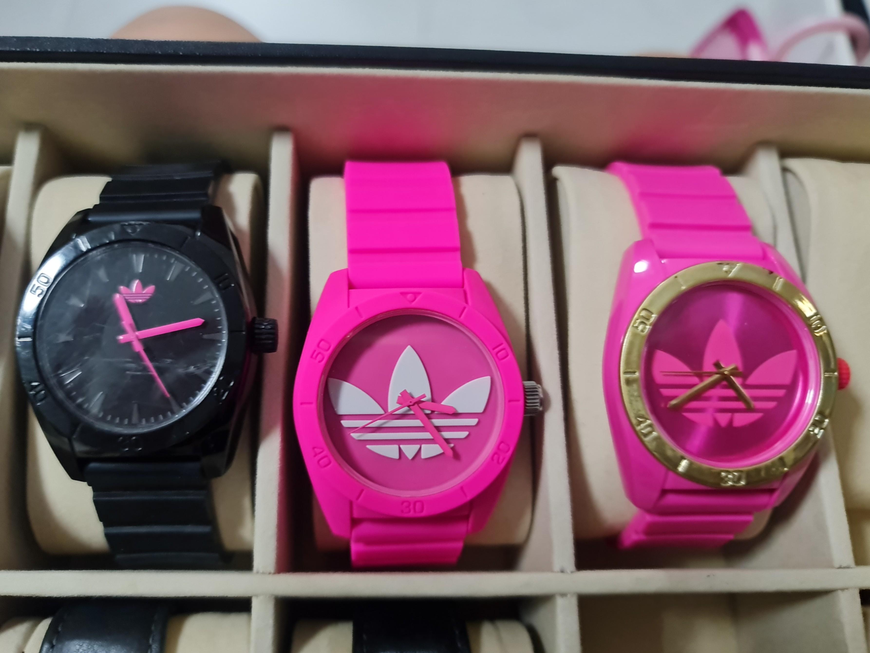 Adidas shop pink watch