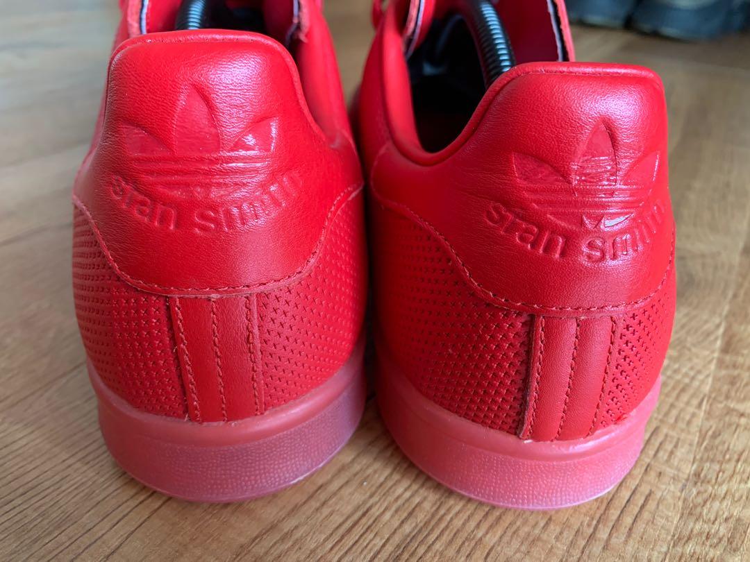 Adidas stan smith adicolor red cheap