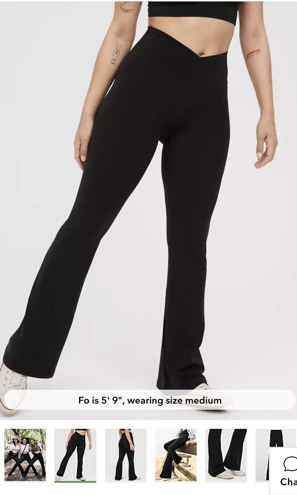 Aerie Flare Crossover Leggings (similar to lululemon alo yoga