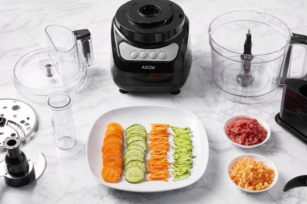 Aicok FP9042AGS Food Processor, Multifunctional 1.8L Electric Food