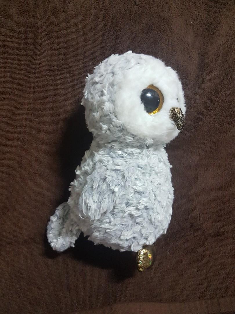 Authentic 25 cm TY The Beanie Boo's Collection Glitter Eyes - Owlette the  Silver Owl Beanie Plush Soft Toy, Hobbies & Toys, Collectibles &  Memorabilia, Fan Merchandise on Carousell