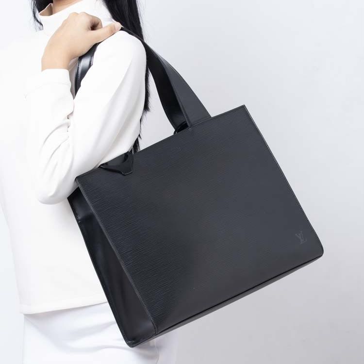 LOUIS VUITTON Black Epi Leather Z Gemeaux Tote Bag Shoulder handbag  structured ref.573178 - Joli Closet