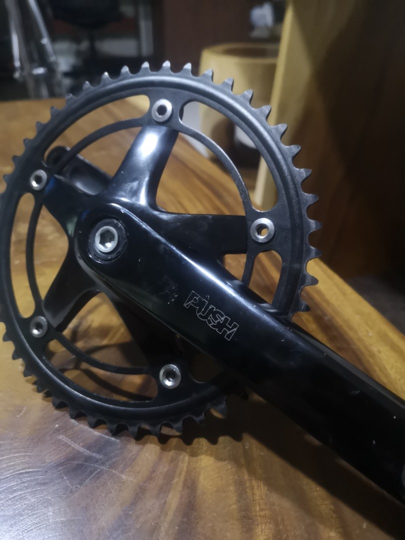 Push crankset clearance