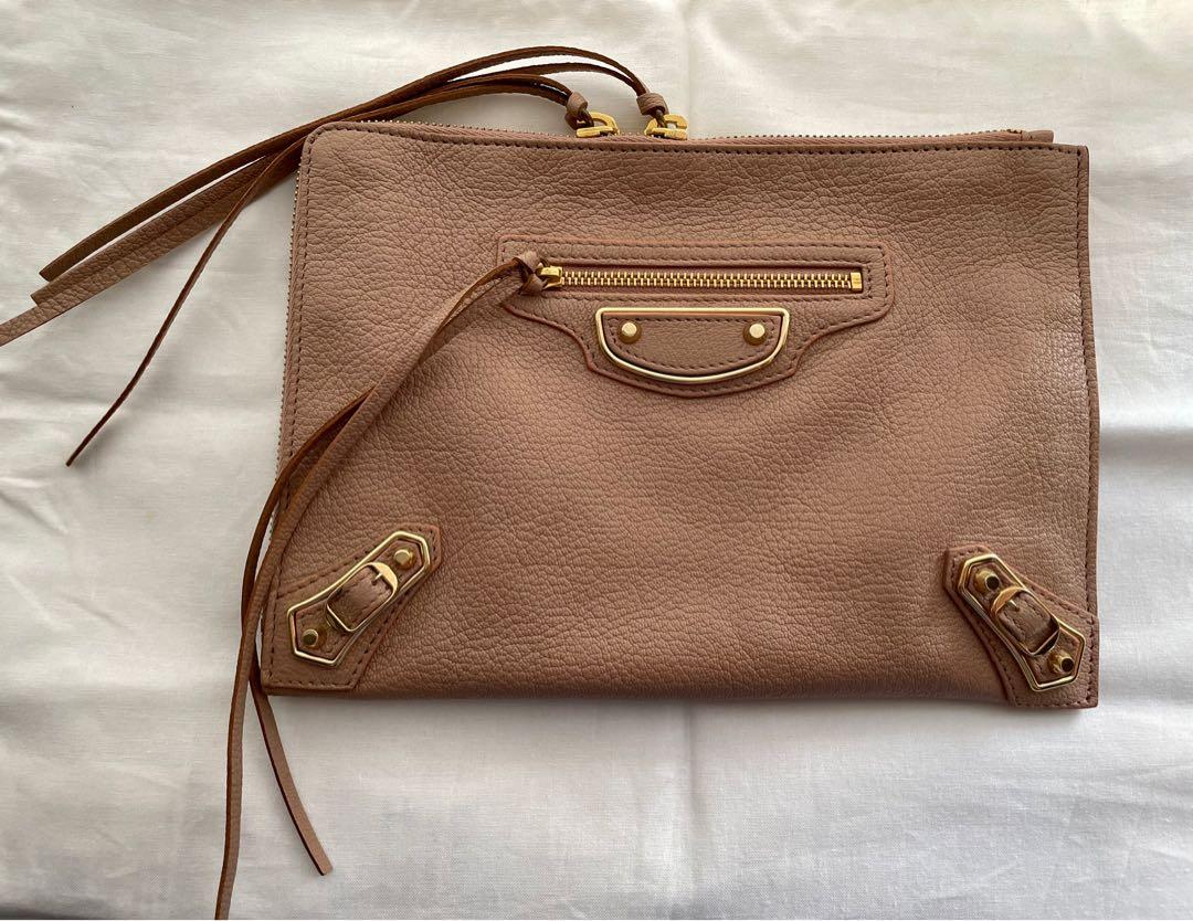 SALE 480 Balenciaga holiday half ziparound clutch purse bag
