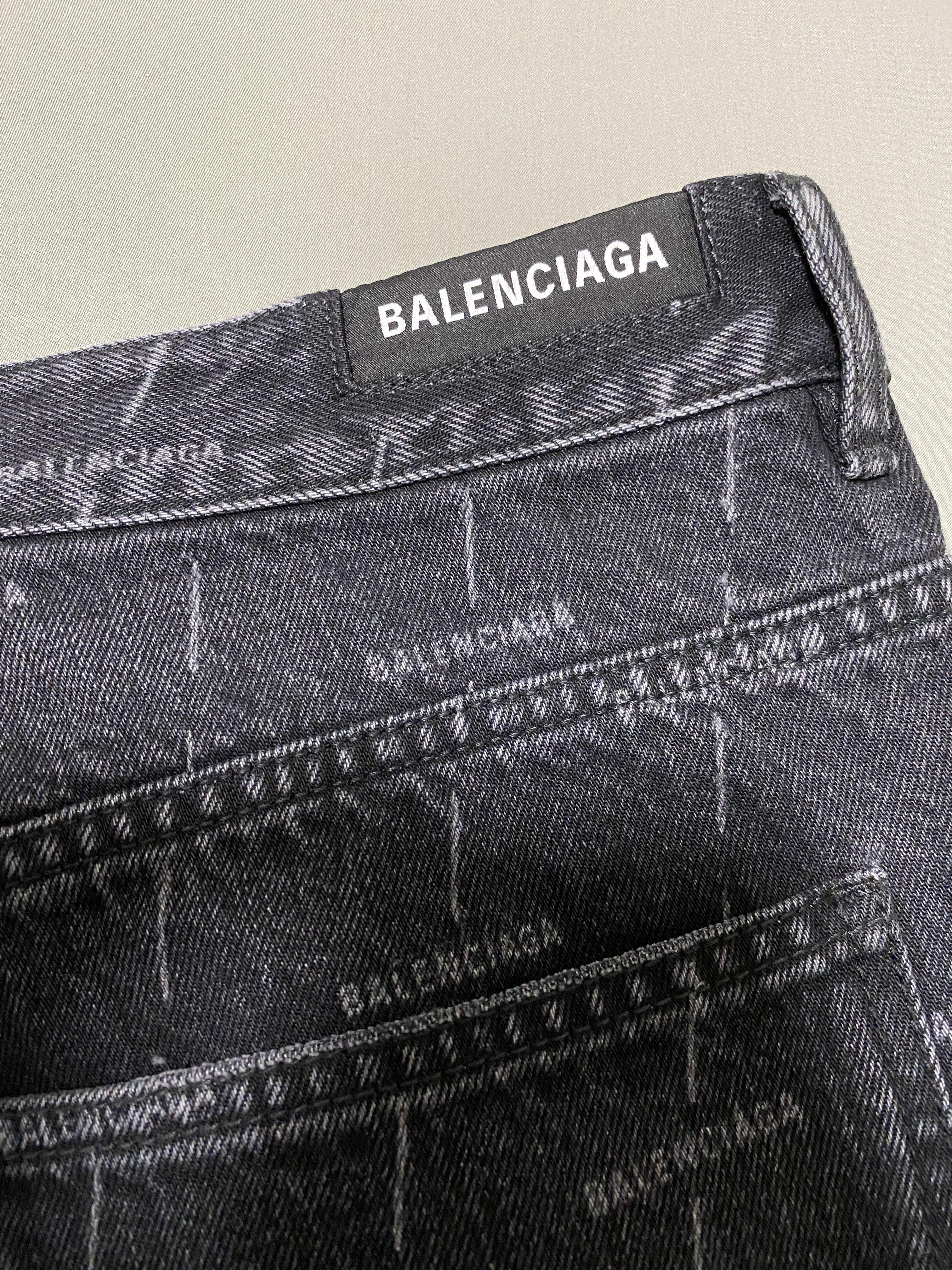 Balenciaga Logo Waistband Jeans  Blue  Garmentory