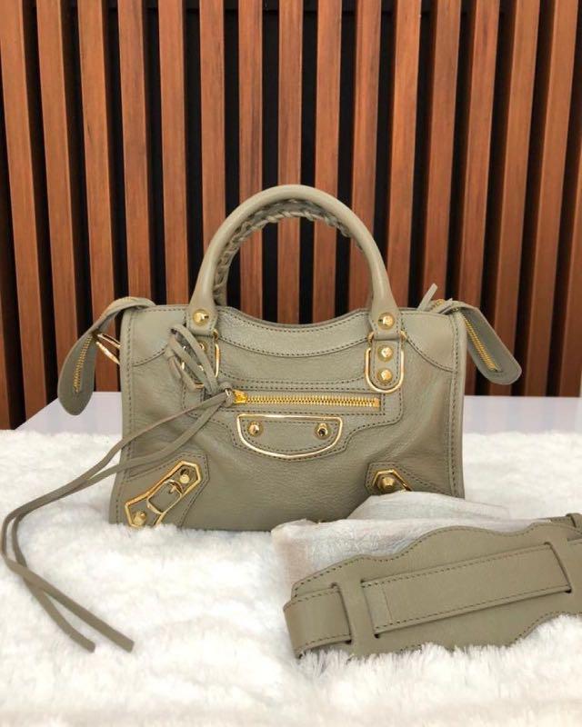 Balenciaga mini city AJ shinny GHW Barang Mewah Tas Dompet di
