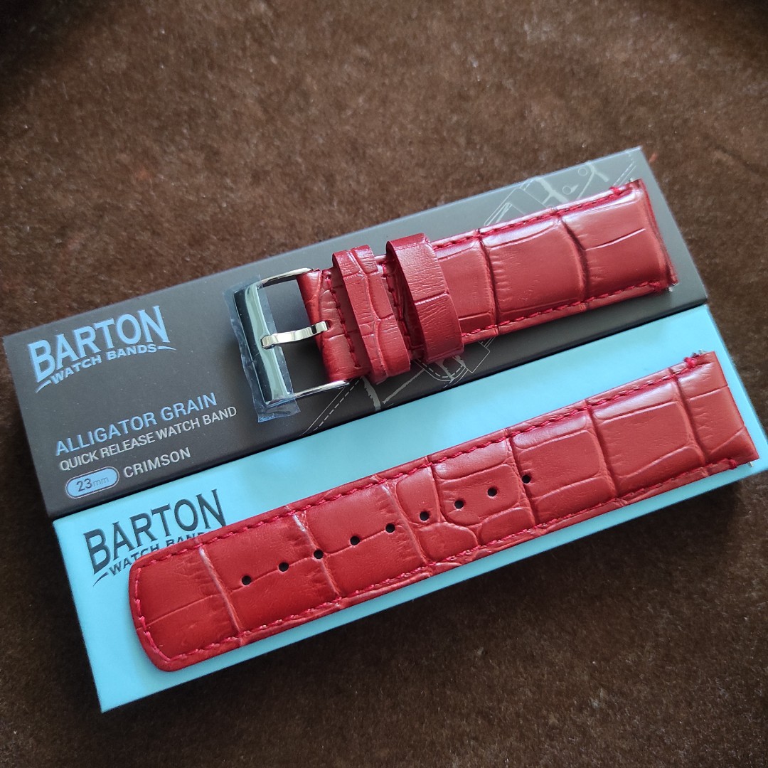 Barton Alligator Grain Watch Bands