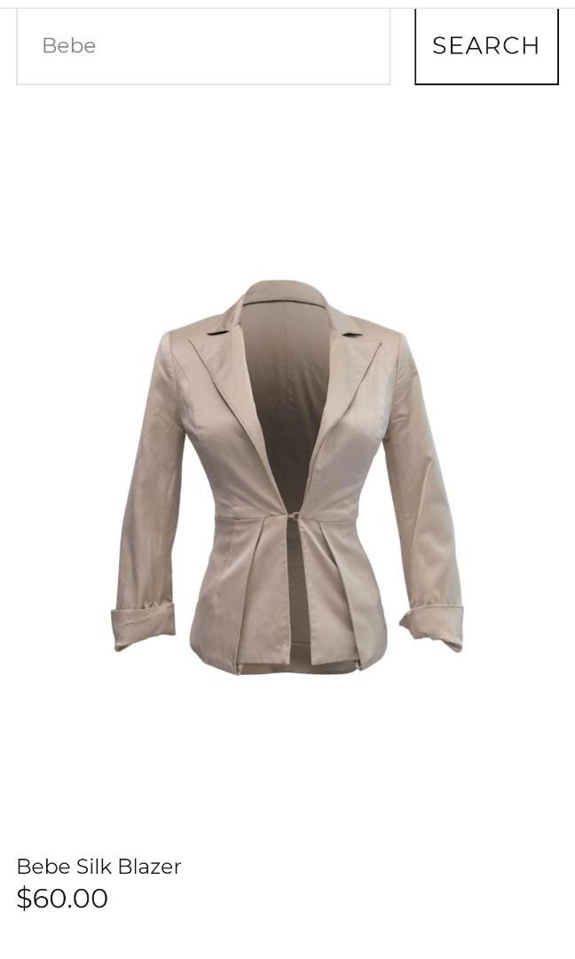 Bebe Silk Blazer Women S Fashion Coats Jackets And Outerwear On Carousell