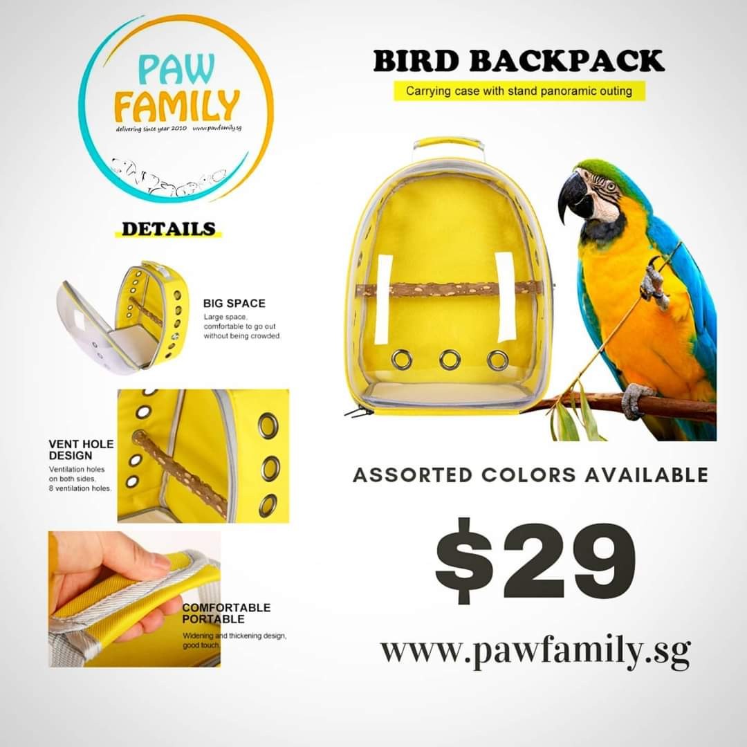 Parrots/Birds Backpacks, Pet Supplies, Homes & Other Pet Accessories on Carousell