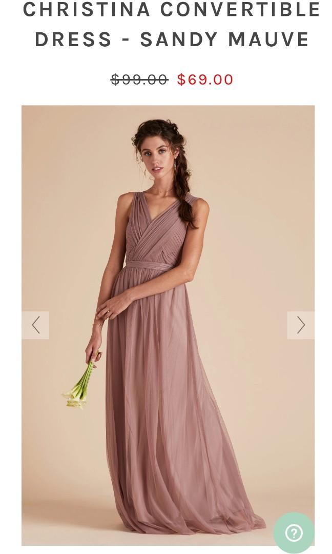 Birdygrey Bridesmaid Tulle Christina Convertible Dress Sandy